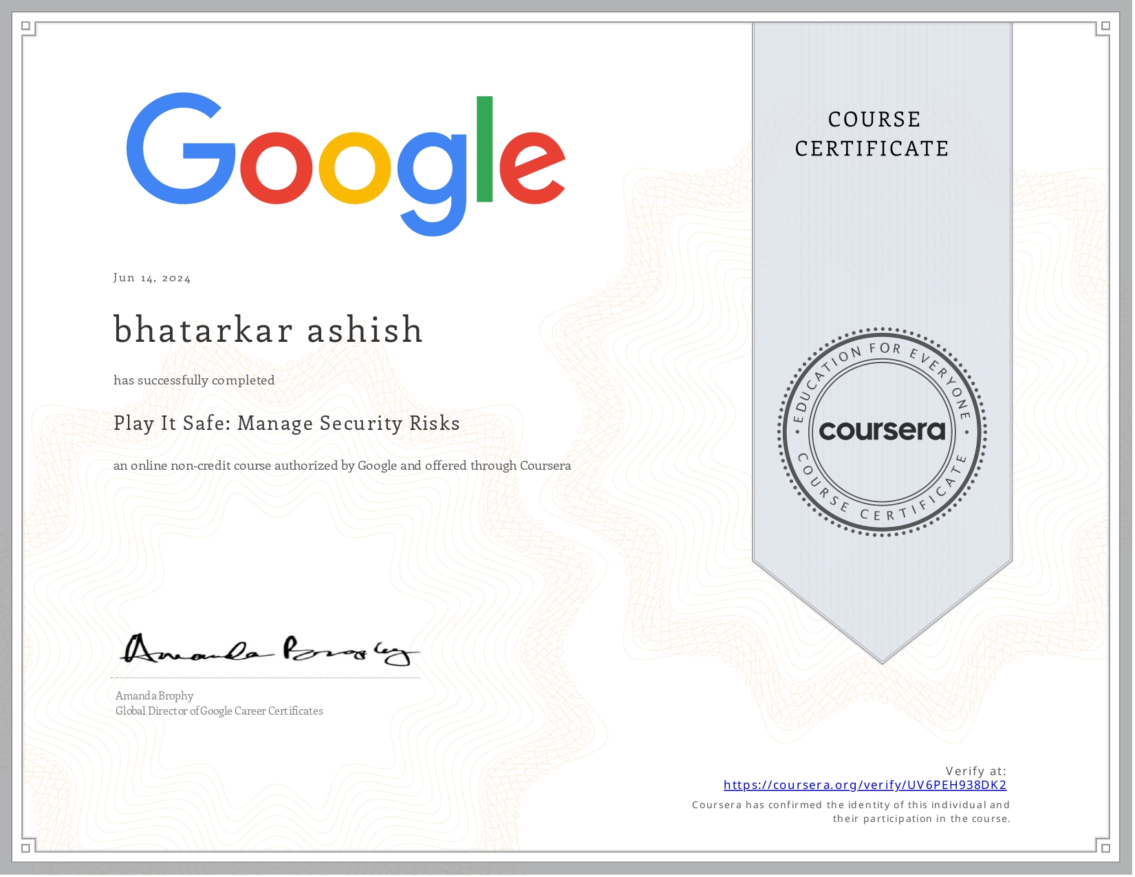 Cybersecurity Certificate 2